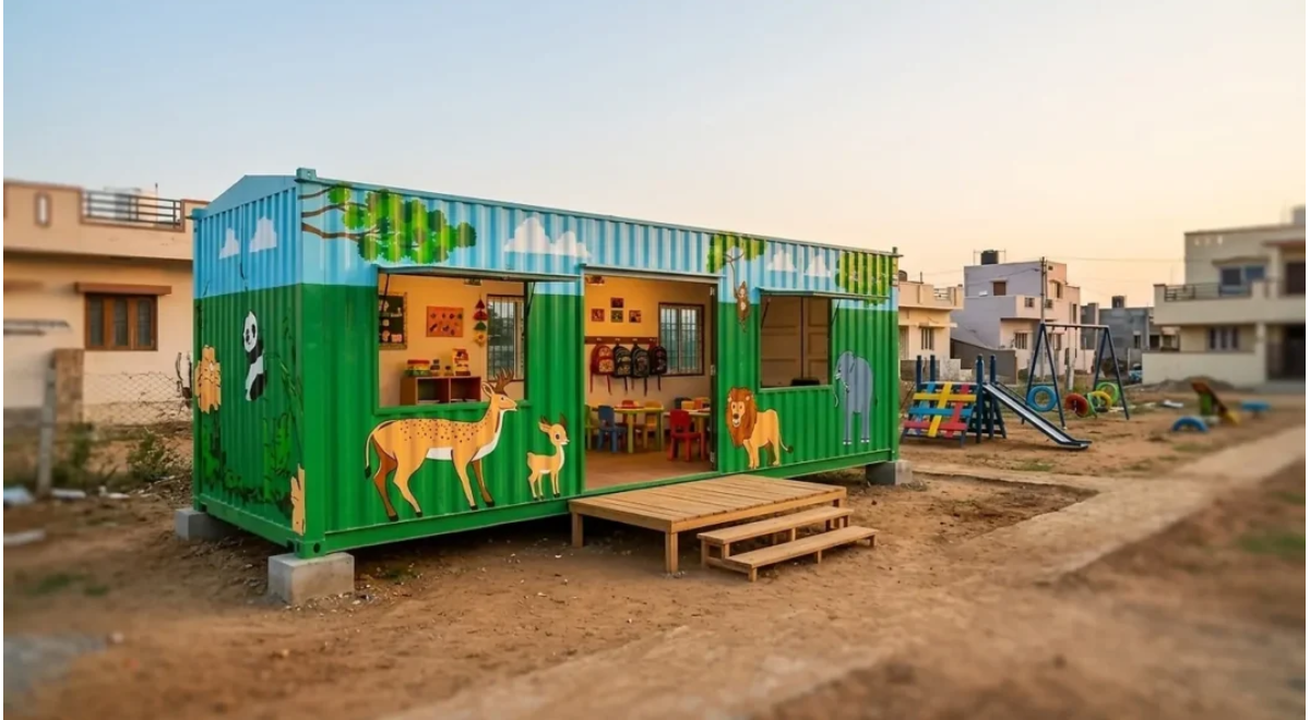Bengaluru Student Develops Portable Classroom for Children of Migrant Construction Workers